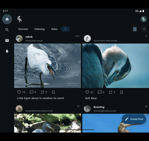 Desktop navigation animation