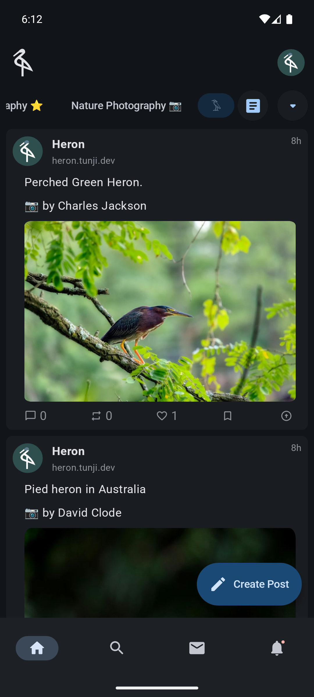 Animation of a text-based feed on mobile